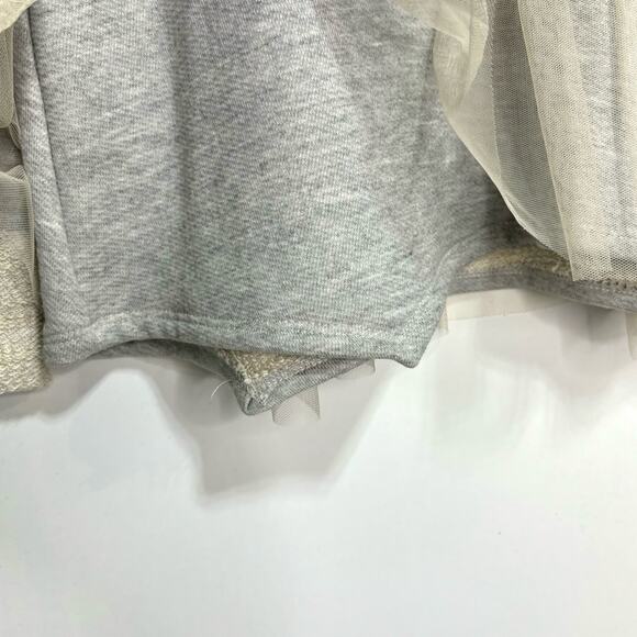 Anthropologie Amari Nutcracker French Terry Sweatshirt V Neck Sweater Gray M - Picture 4 of 10